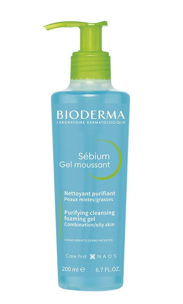 Bioderma Sébium Gel Moussant гель для лица, 200 ml bioderma sensibio moussant gel 500ml