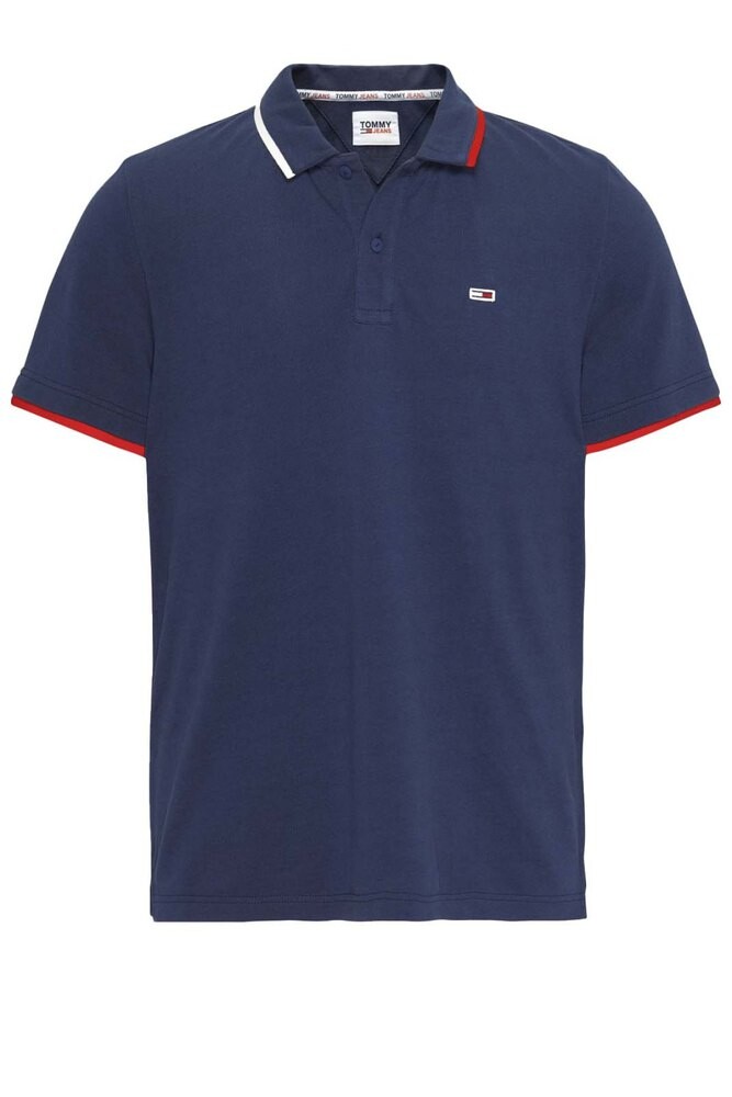 

Поло Tommy Jeans DM0DM15076, синий