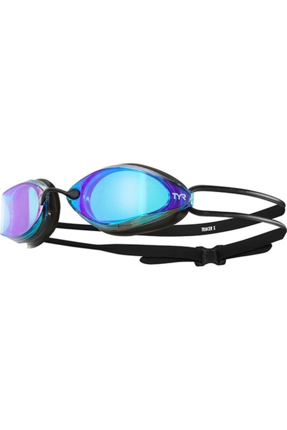 Очки для плавания Tracer X Racing — зеркальные линзы Tyr, синий очки для плавания black hawk racing tyr зеленый