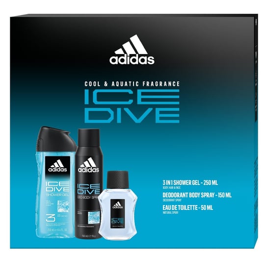 

Подарочный набор косметики, 3 шт. Adidas Ice Dive