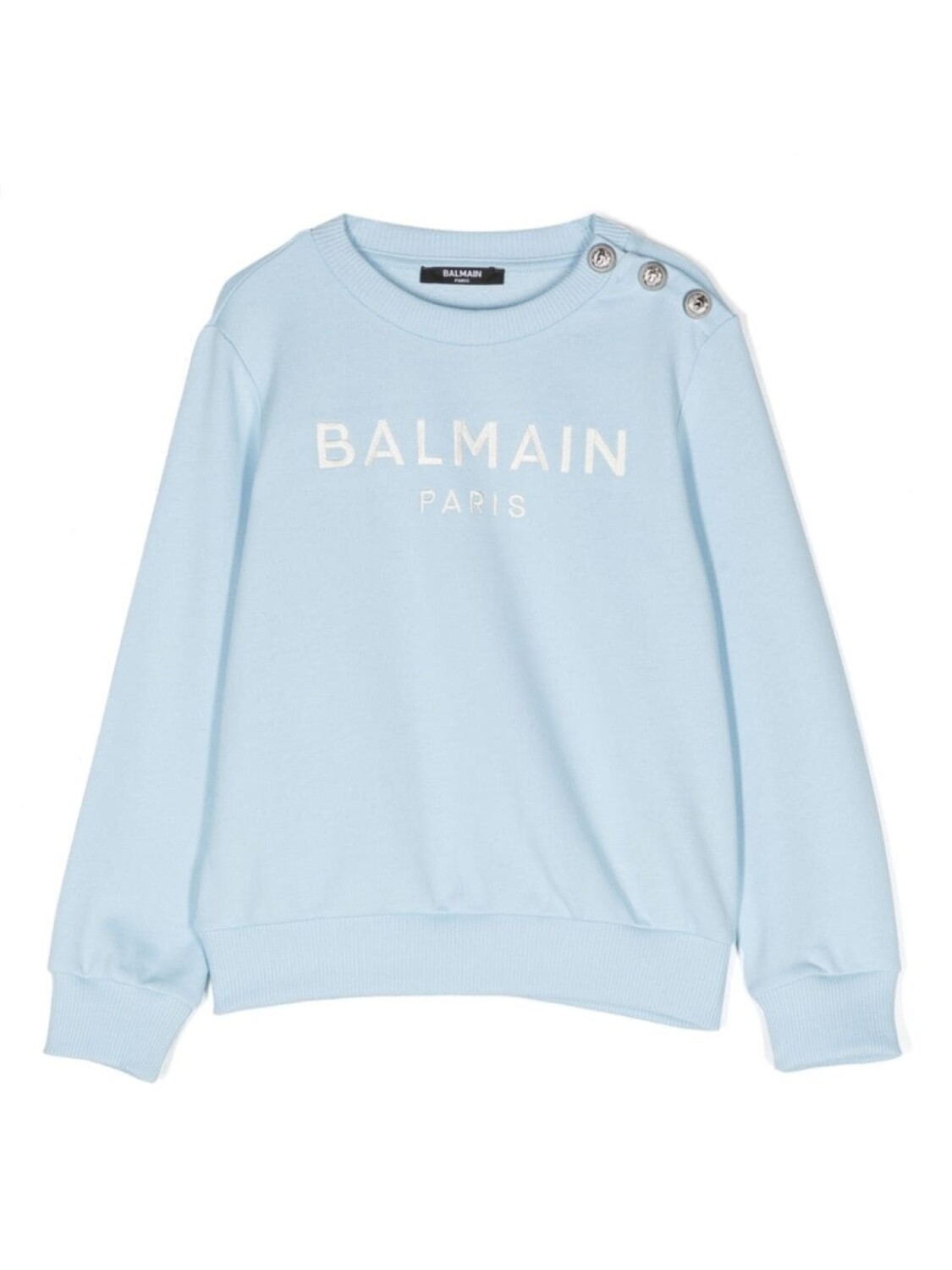 

Balmain Kids толстовка с вышитым логотипом, синий