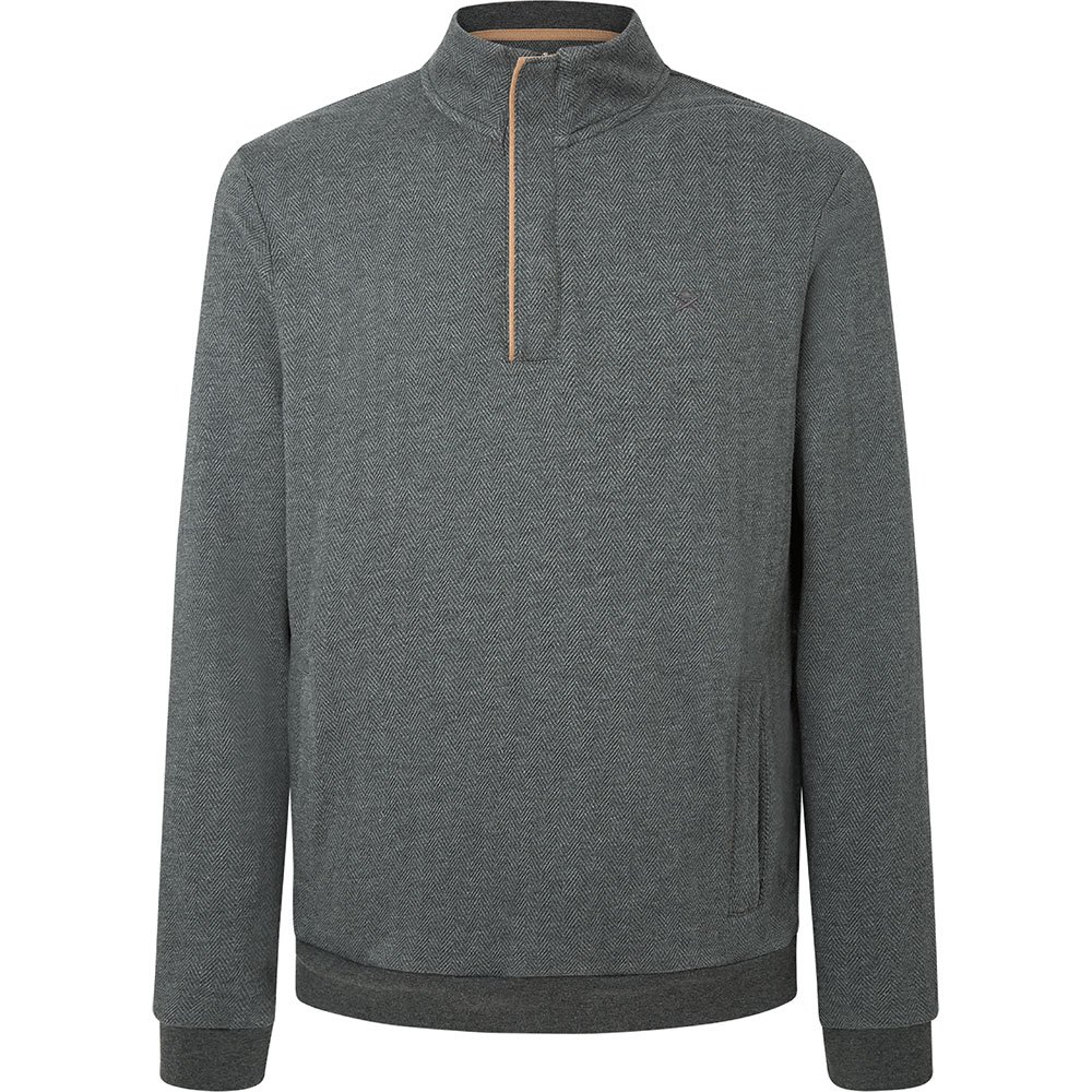 

Толстовка Hackett Herringbone Half Zip, серый