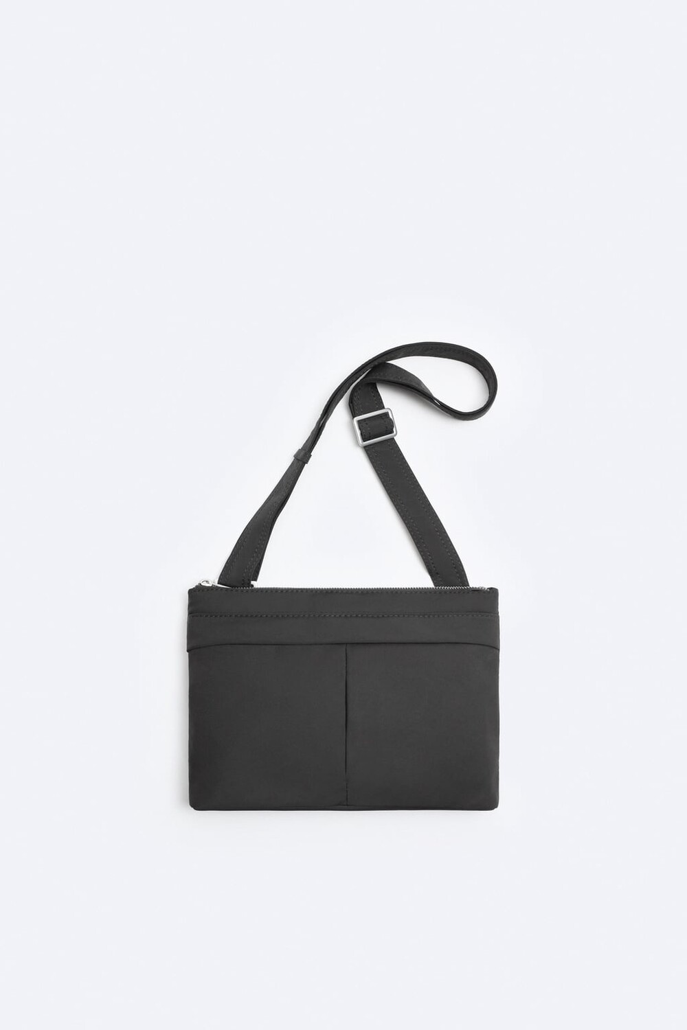 

Нейлоновая сумка через плечо с карманами ZARA, черный
