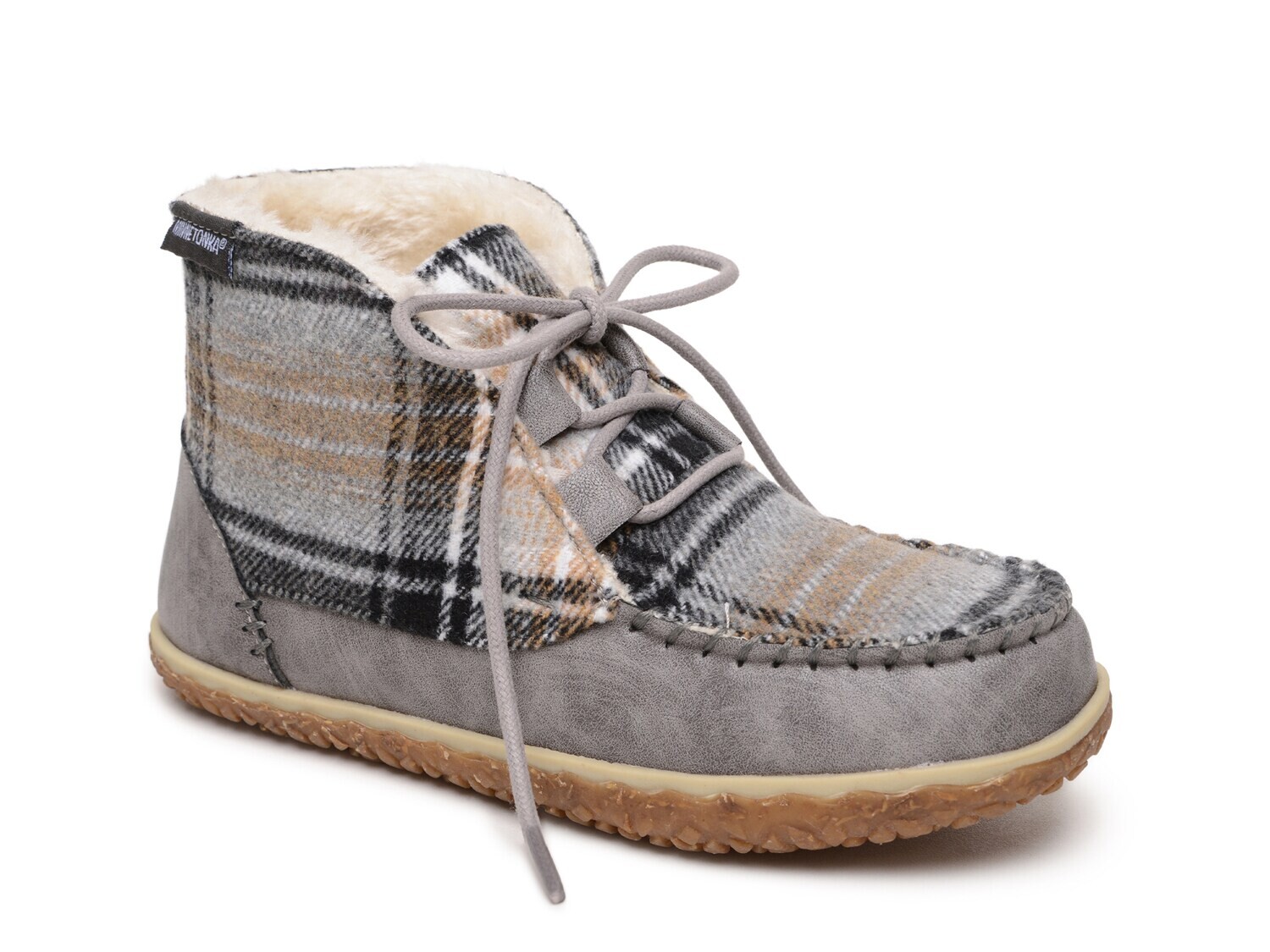 

Тапочки-сапожки Torrey Minnetonka, серый синтетический