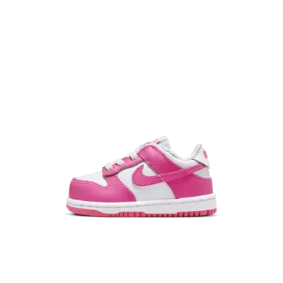 

Кроссовки Nike Dunk Low, цвет White/Pink/Laser Fuchsia