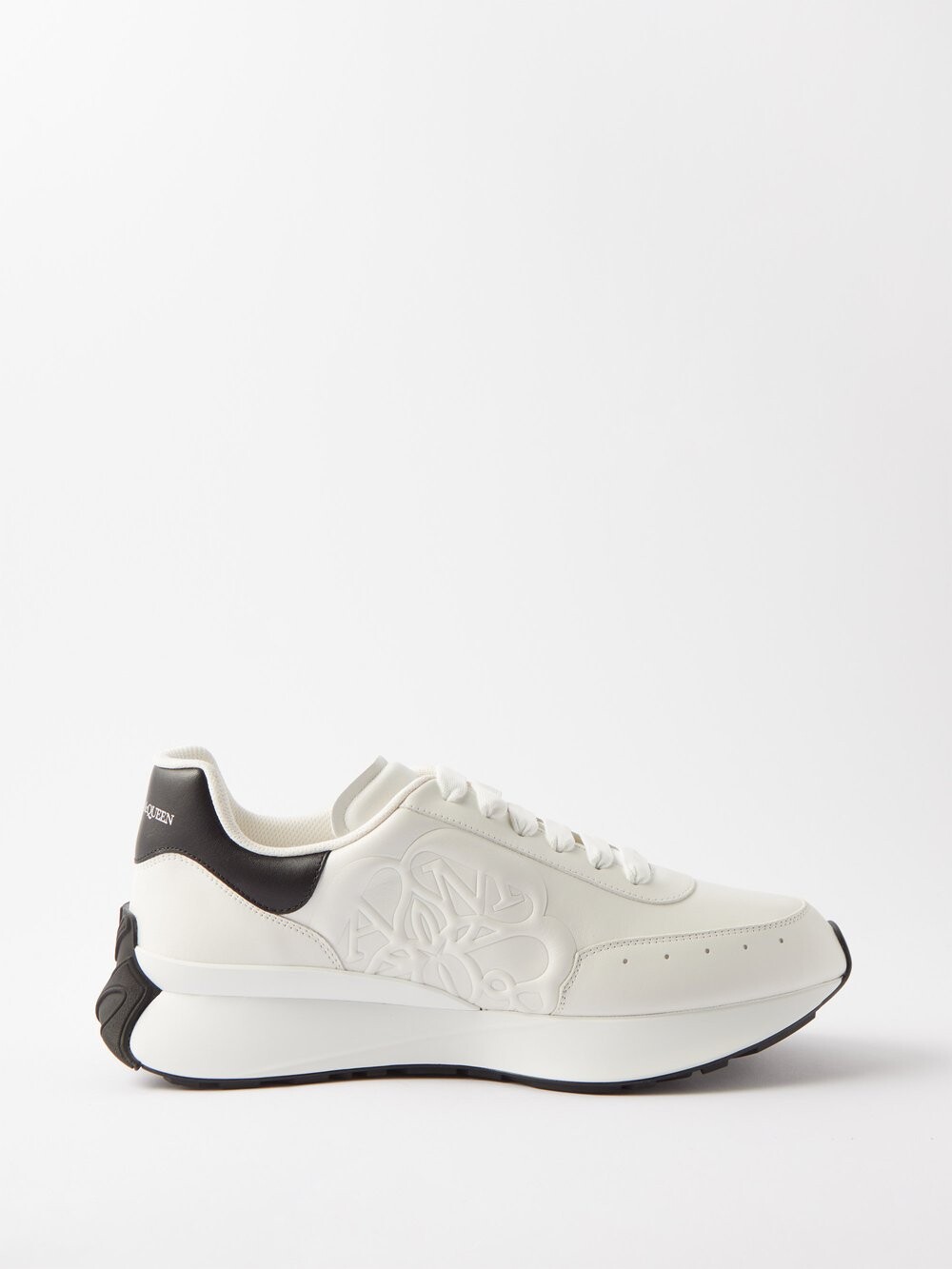

Кожаные кроссовки sprint runner Alexander McQueen, белый