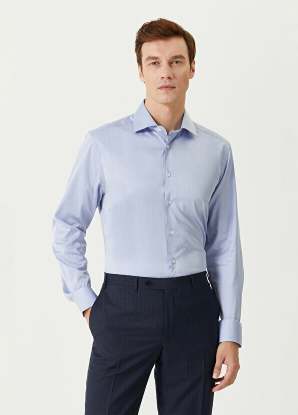 

Голубая рубашка Corneliani