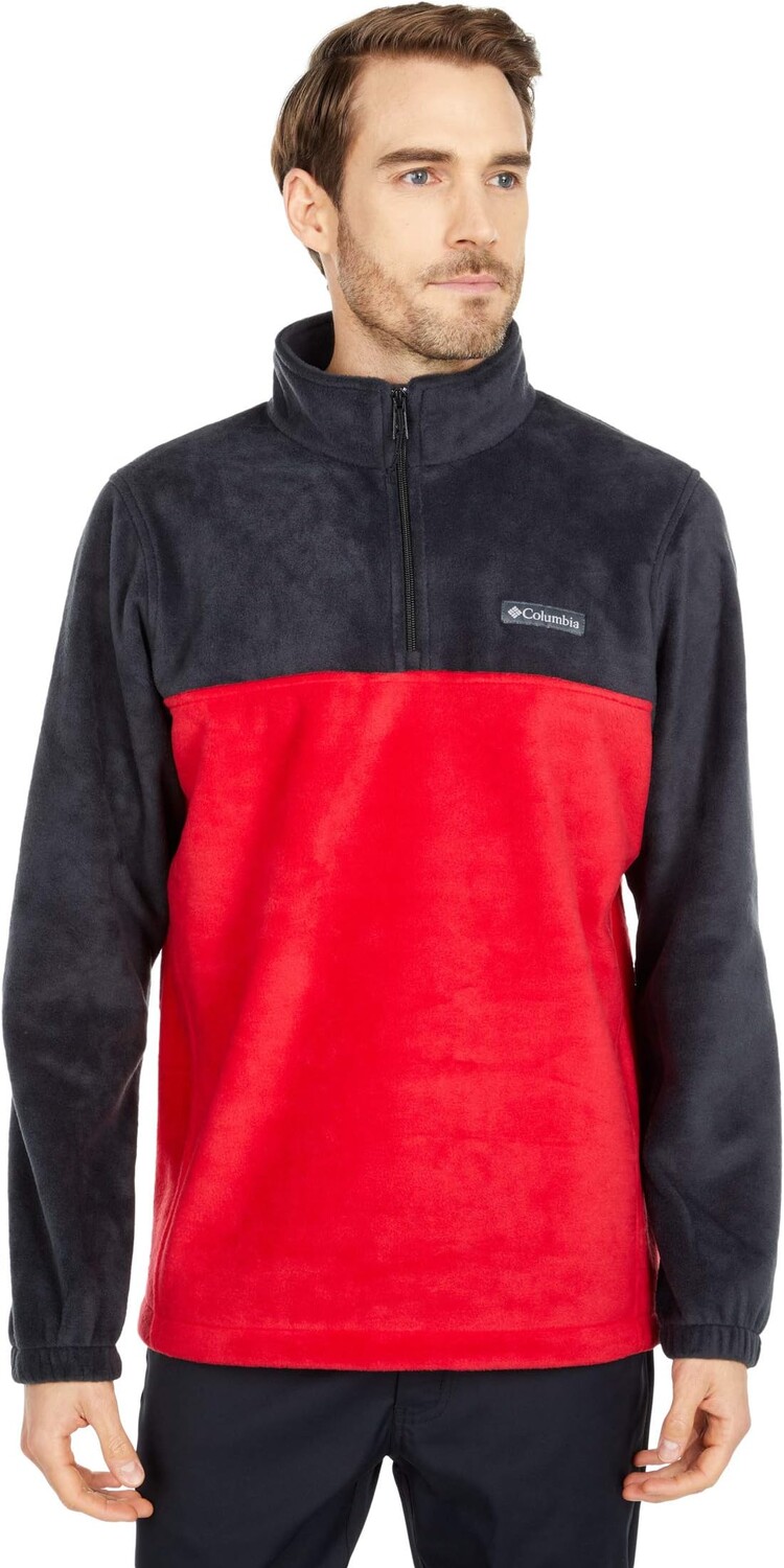 

Куртка Columbia Steens MountainHalf Zip, цвет Black/Mountain Red
