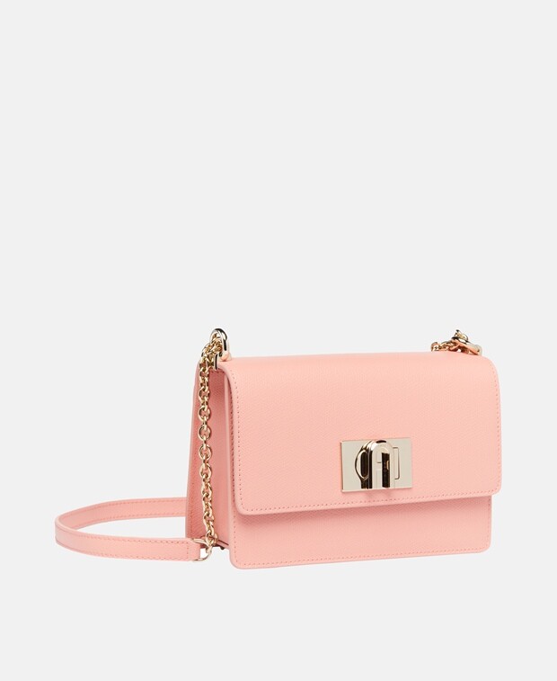 

Кожаная сумка-мессенджер Furla, античный розовый