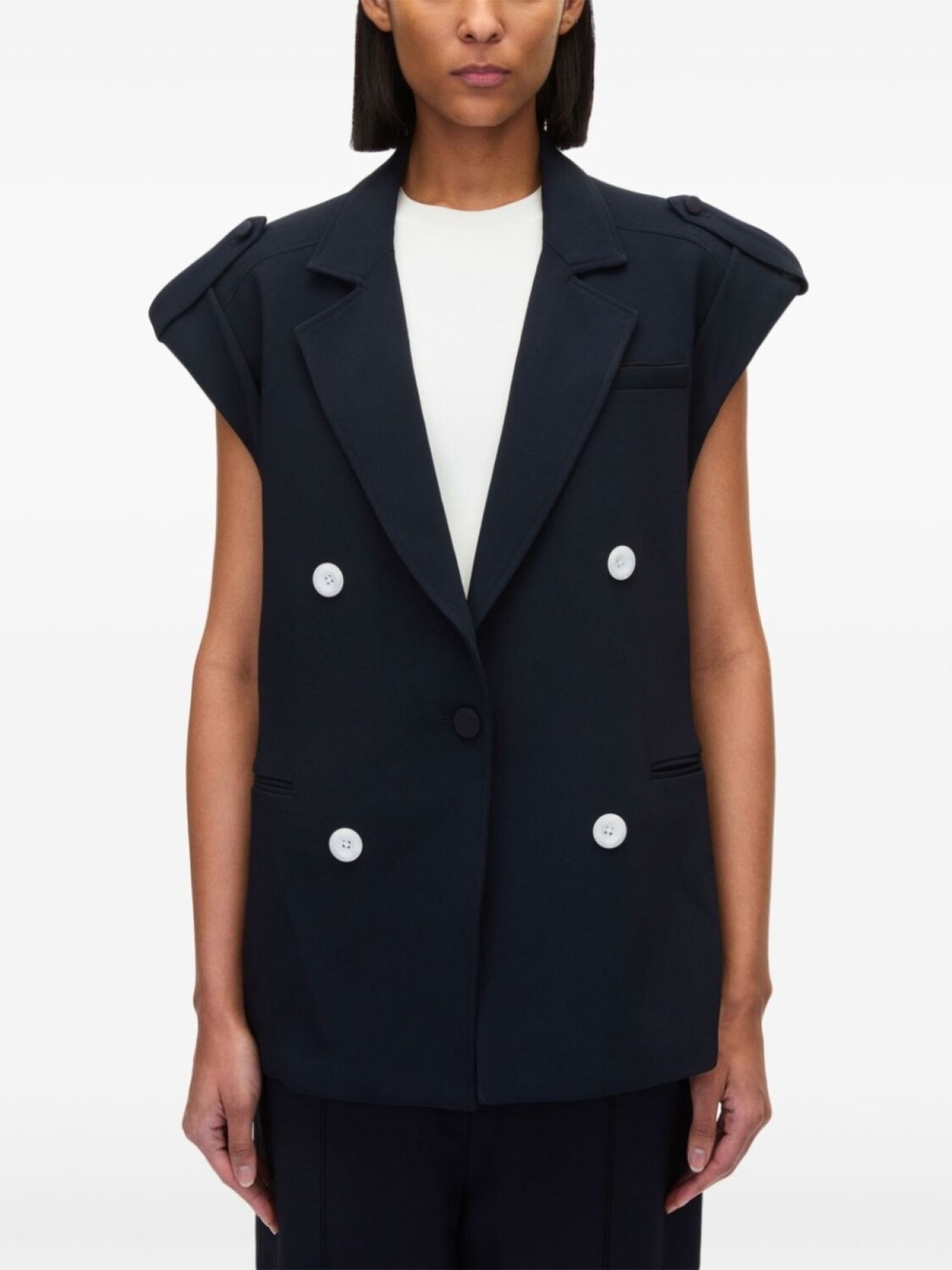 

3.1 Phillip Lim жилет с заостренными лацканами, синий