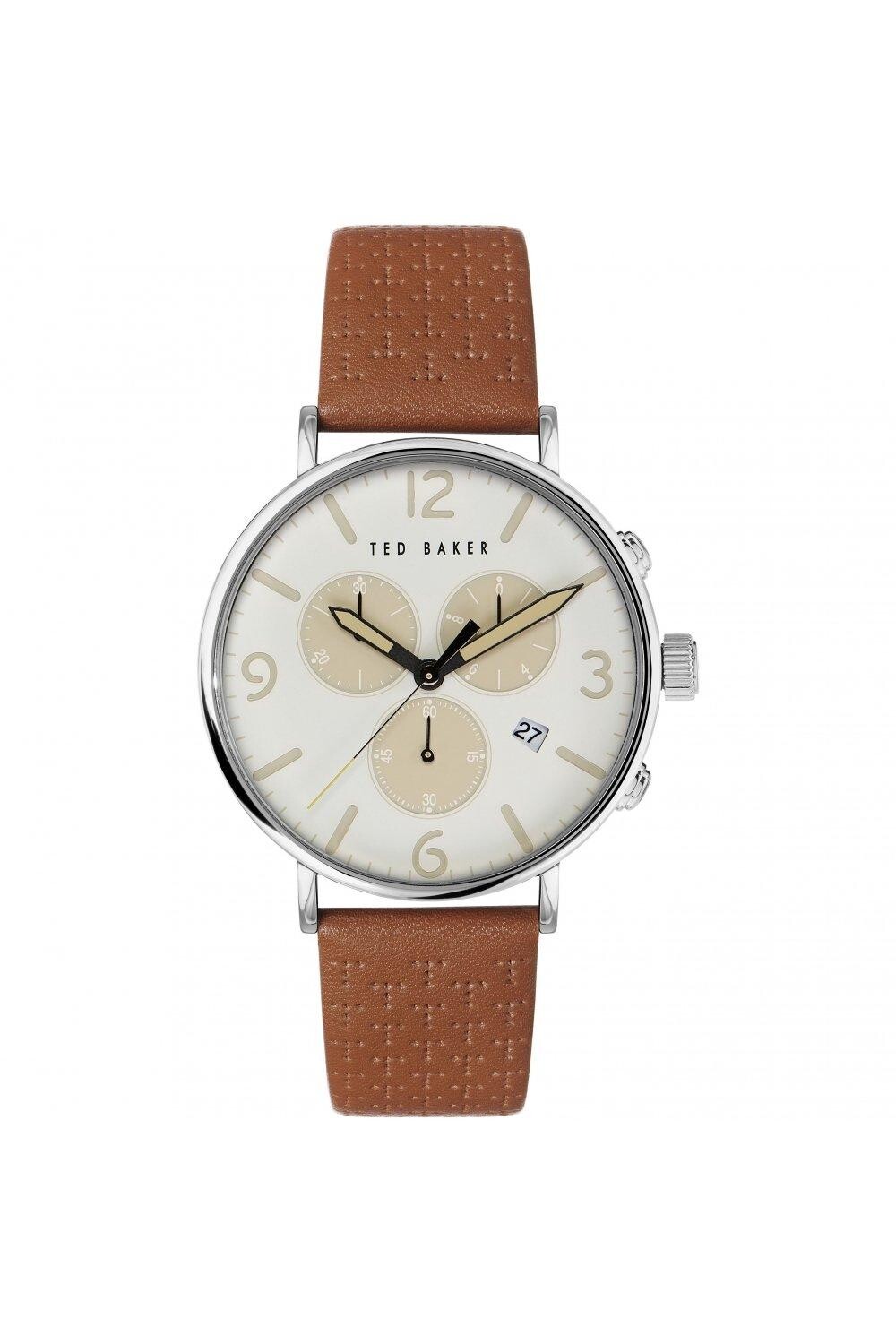 

Модные аналоговые кварцевые часы Barnett с подсветкой - Bkpbas202 Ted Baker, белый