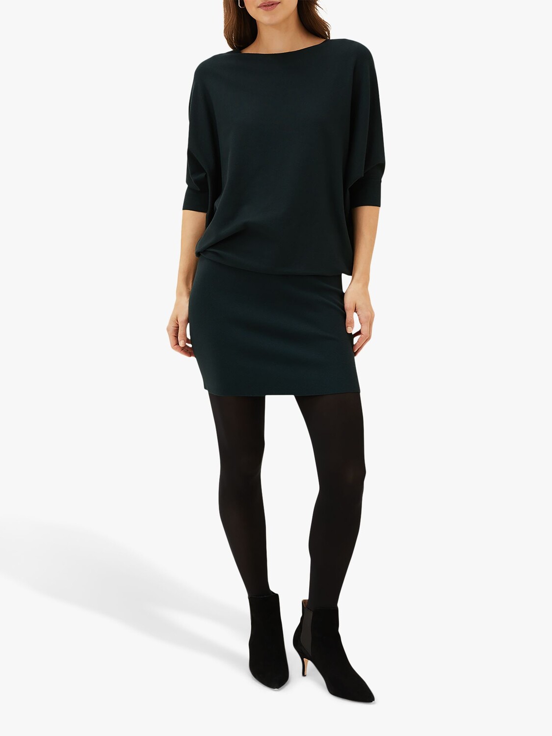 

Вязаное платье Phase Eight Becca летучая мышь, лесной цвет
