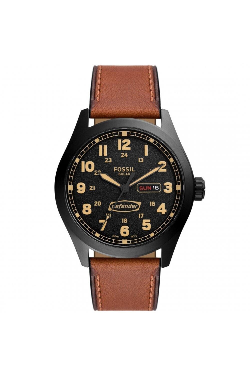 

Модные аналоговые кварцевые часы Defender из нержавеющей стали — Fs5978 Fossil, черный