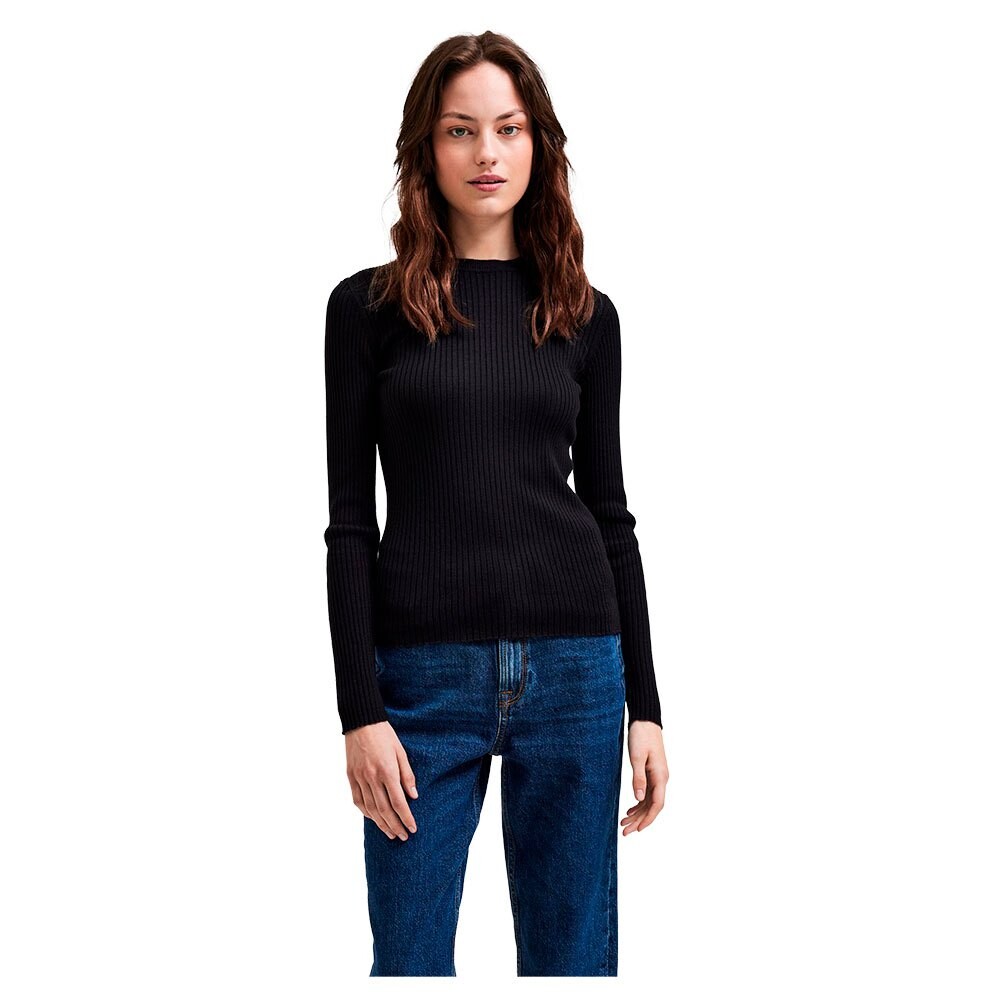 

Свитер Selected Lydia New O Neck, черный