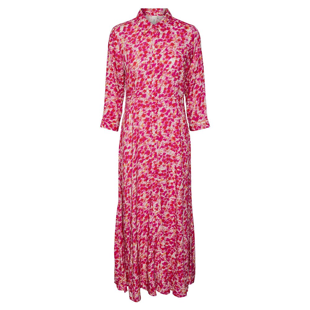 Платье Yas Savanna Long Sleeve Long, розовый