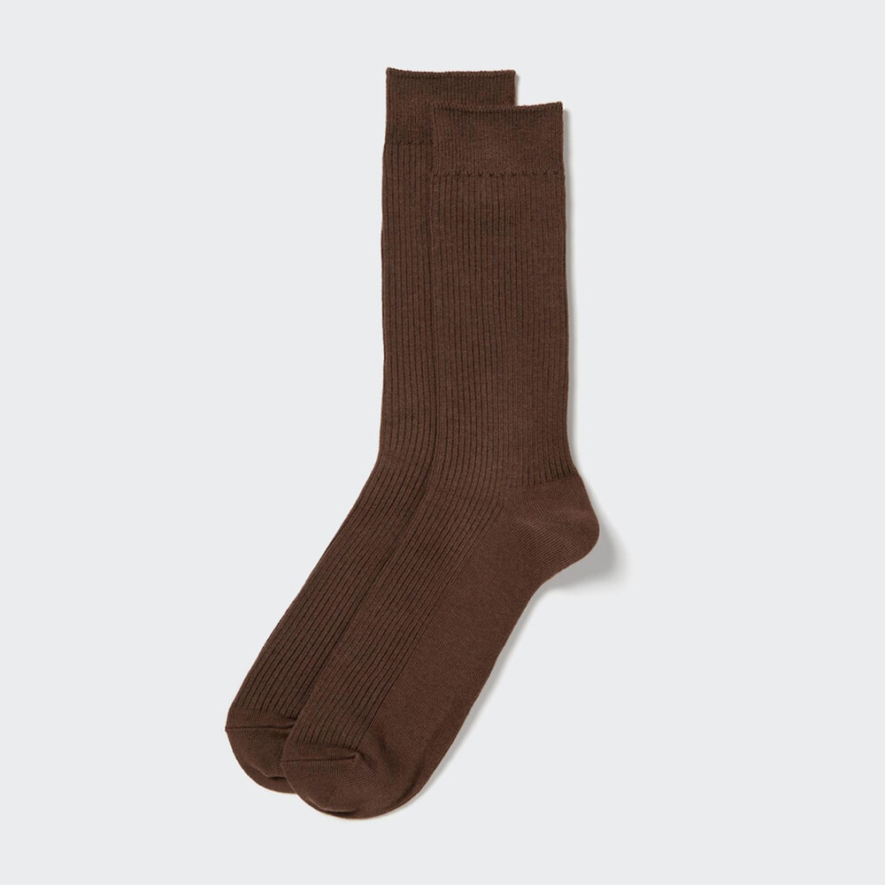 

Мужские носки Uniqlo однотонные, темно-коричневый