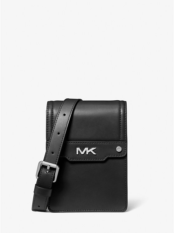 Кожаная сумка через плечо Varick для смартфона Michael Kors Mens, черный