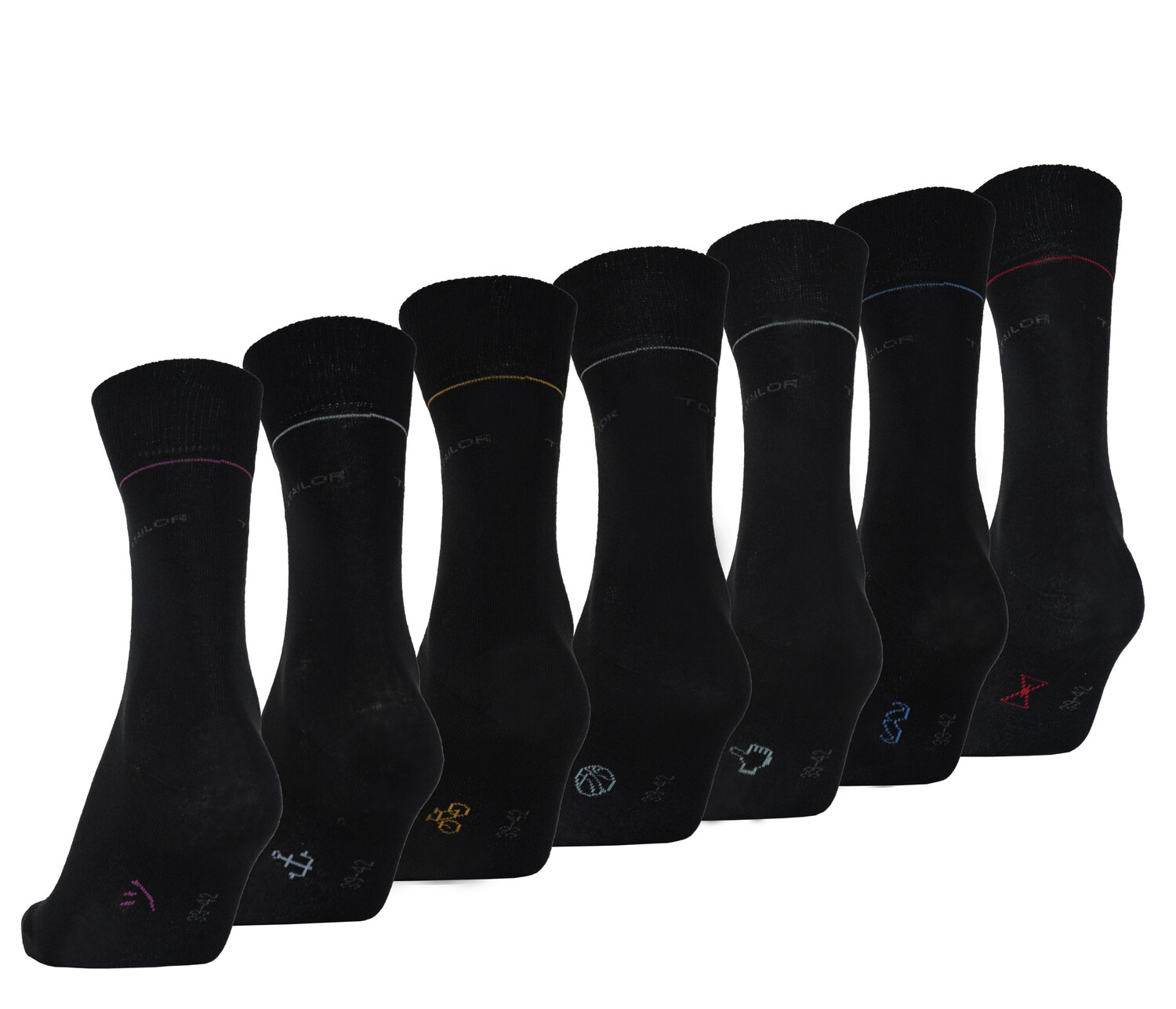 

Носки Tom Tailor 7 шт Basicsocks, черный