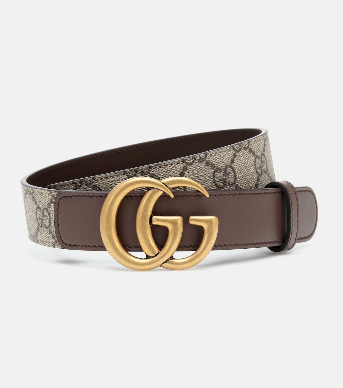 

Ремень с логотипом GG Gucci, бежевый