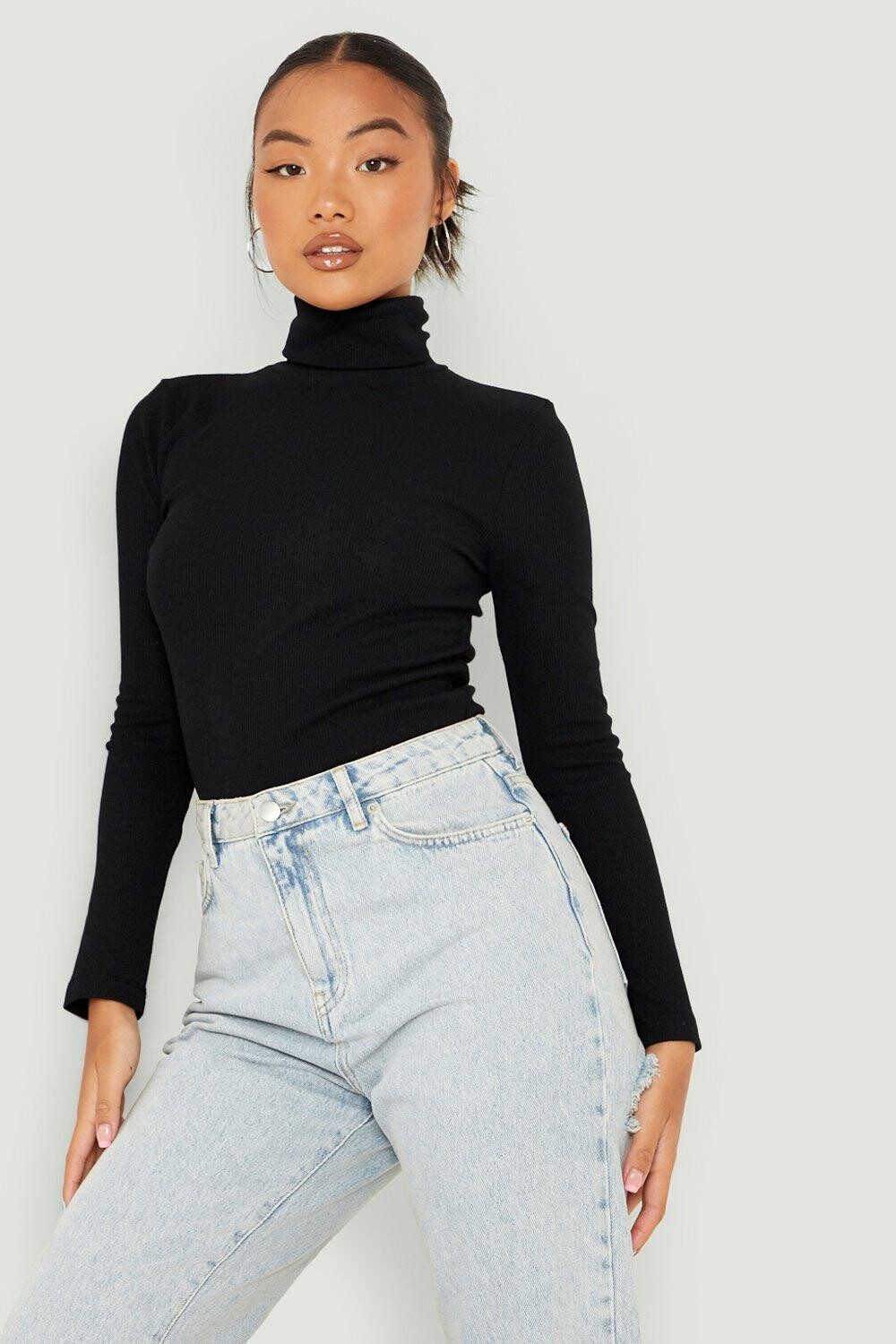 

Маленький топ-водоводочка Boohoo, черный