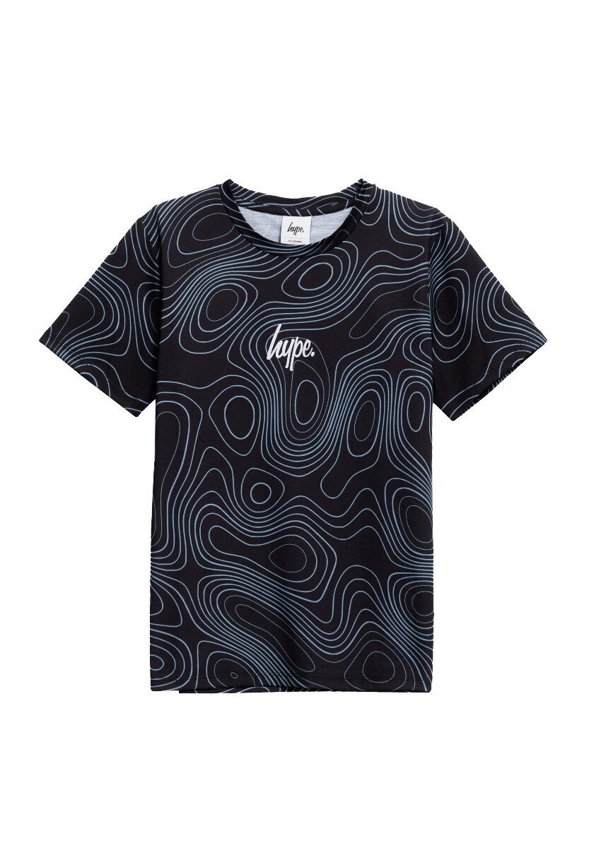 

Футболка с принтом Topographic Mini Script Hype, черный