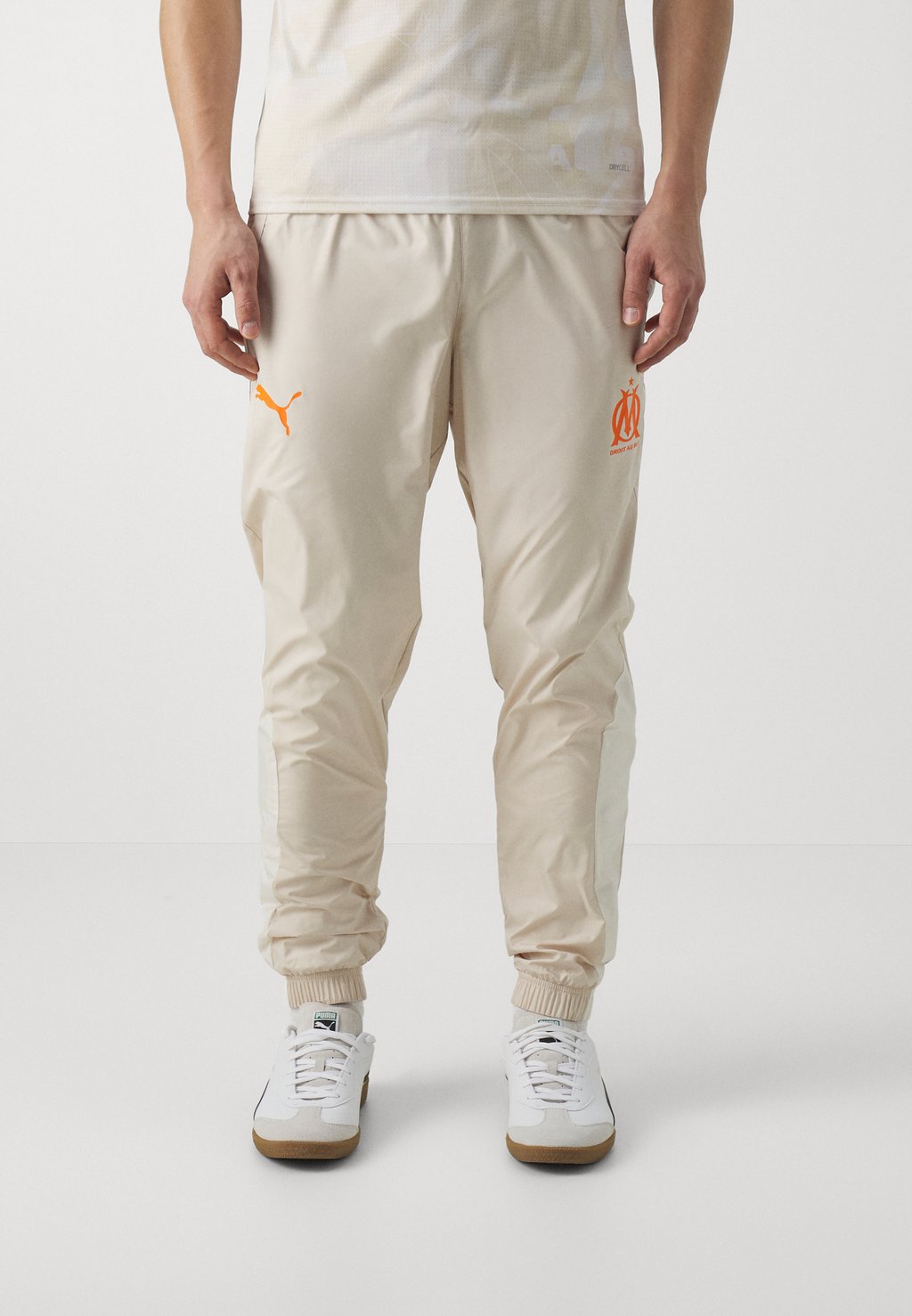 

Team Olympique De Marsaille Prematch Pant Puma, цвет tapioca/pristine