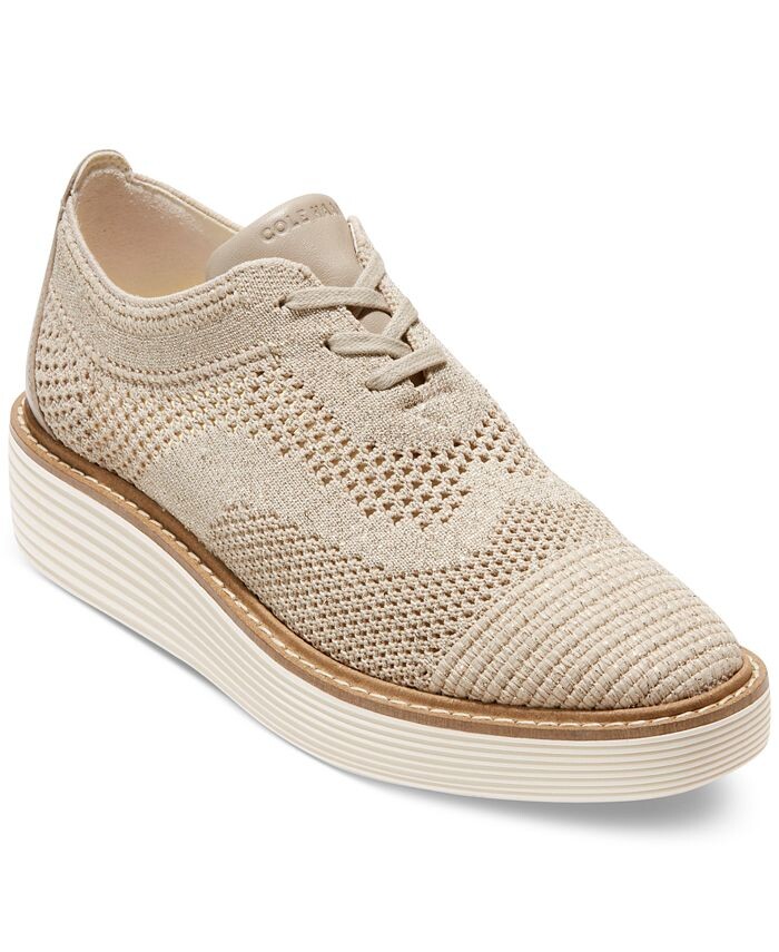 

Женские оксфорды на платформе OriginalGrand Stitchlite Cole Haan, тан/бежевый