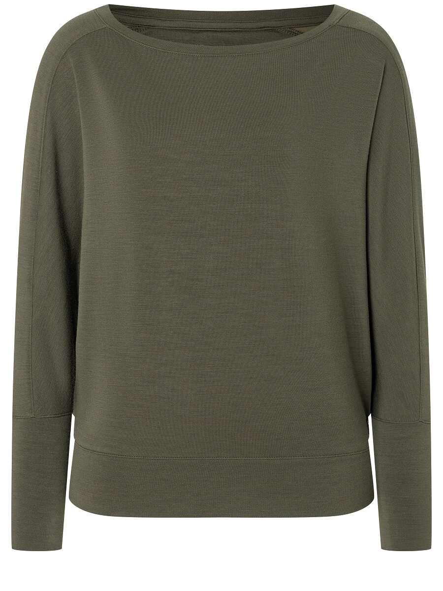

Толстовка super.natural Merino Pullover, зеленый
