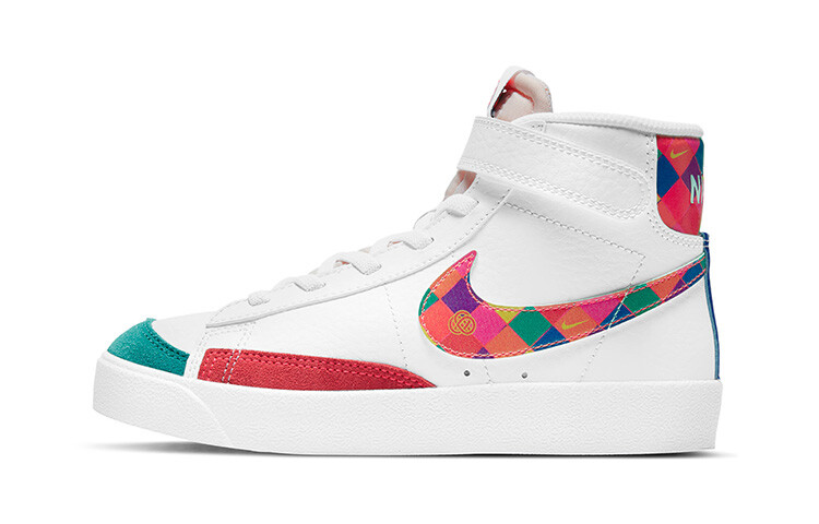 

BP Nike Blazer Mid Skate кроссовки Белый/Spirit Teal/Racer Blue/Bright Crimson