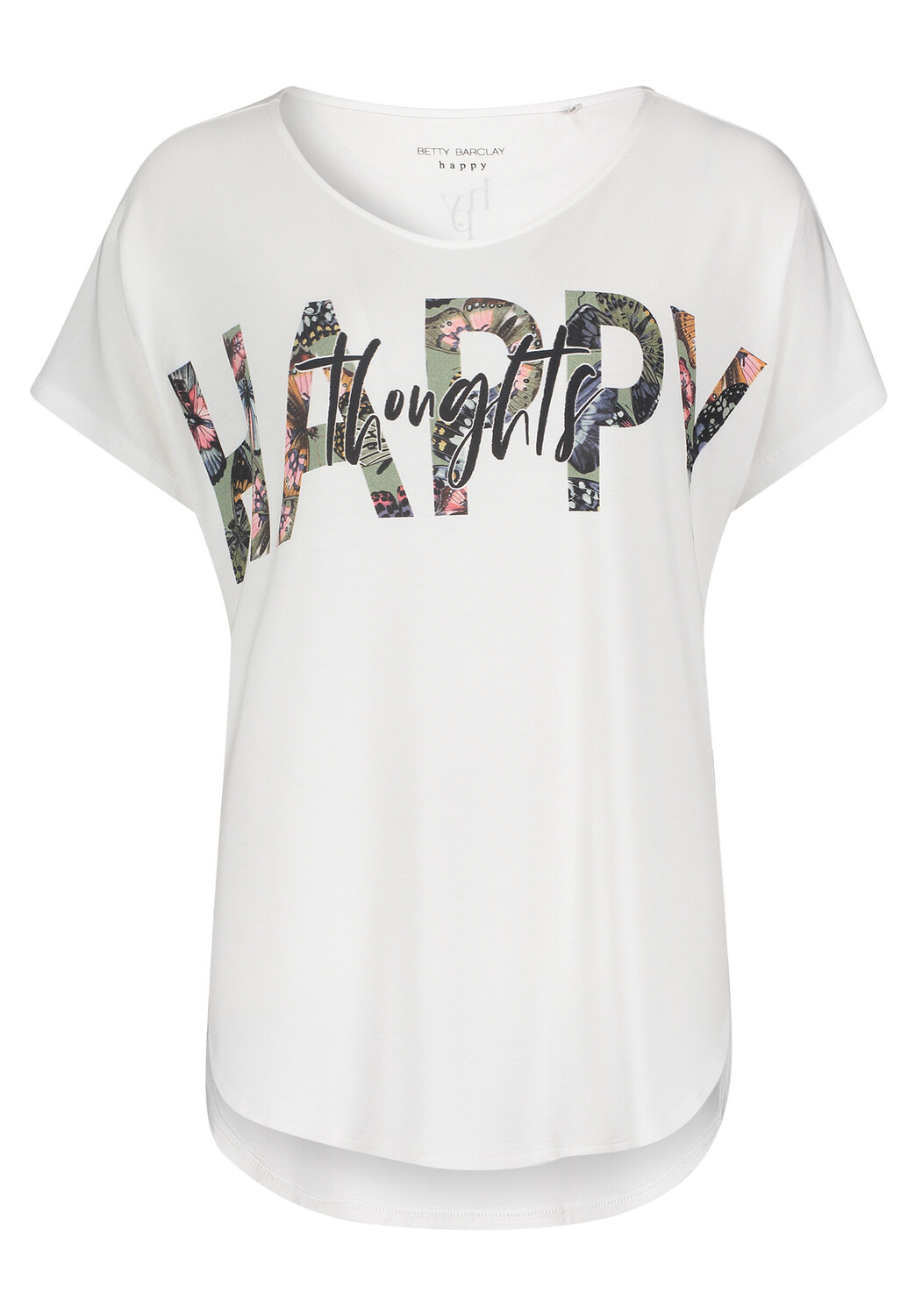 

Спортивная футболка Betty Barclay Oversize Shirt mit V Ausschnitt, белый
