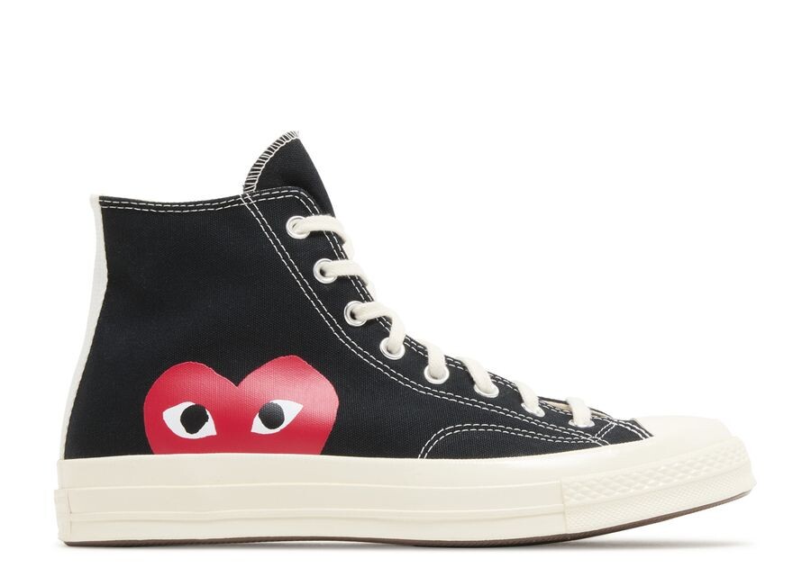 

Кроссовки Converse Comme Des Garçons Play X Chuck 70 High 'Black' 2023, черный