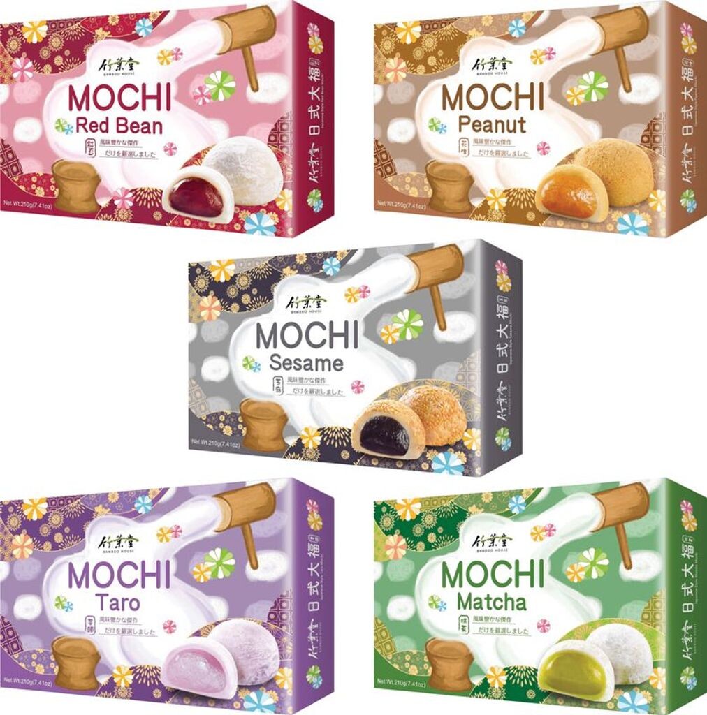 

Набор из 5 MOCHI SELECTION от Bamboo House с 5 различными видами клейких рисовых лепешек | 30 вкусных моти