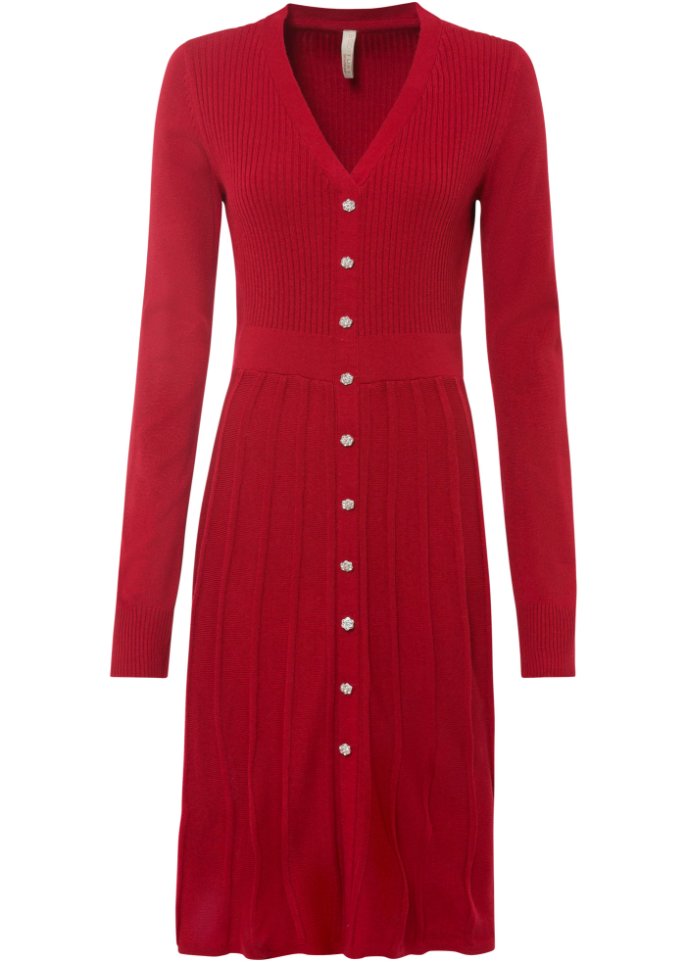 Трикотажное платье со складками Bodyflirt Boutique, красный трикотажное платье bodyflirt boutique красный