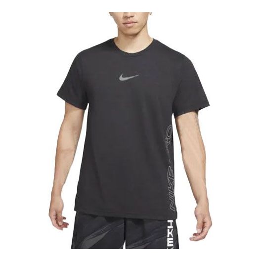 Футболка Men's Nike Solid Color Training Alphabet Logo Printing Short Sleeve Black T-Shirt, мультиколор