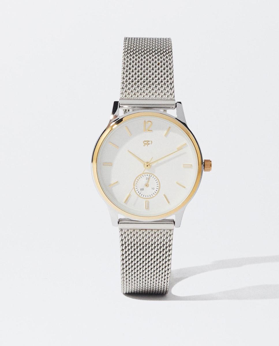 цена Женские часы Parfois из нержавеющей стали с серебристой металлической сеткой Parfois, серебро