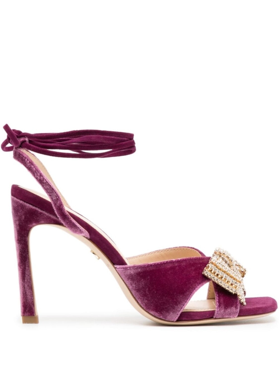 

Dee Ocleppo бархатные босоножки Gina 95, фиолетовый