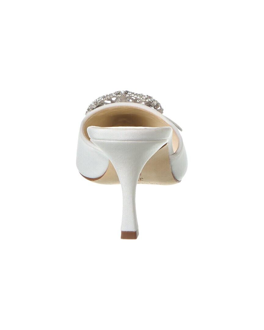 

Мюли из крепдешина Manolo Blahnik Maysale Jewel 70, белый