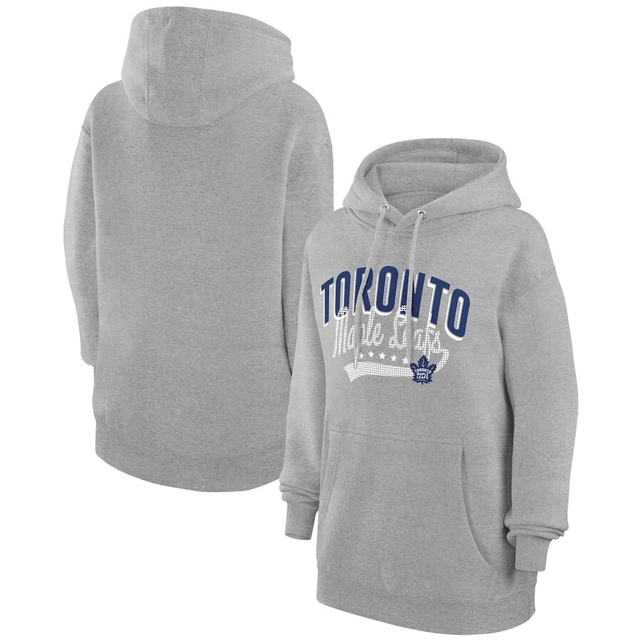 

Пуловер с капюшоном G-III 4Her by Carl Banks Toronto Maple Leafs, серый