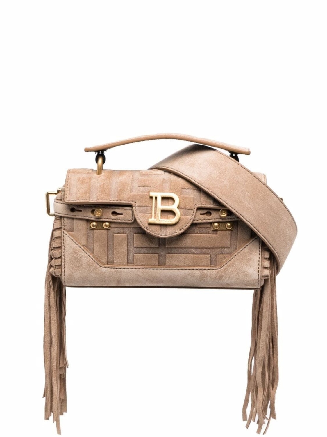 

Balmain сумка B-Buzz 19 с бахромой, серый