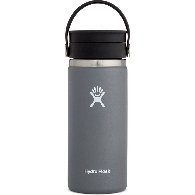 

Изолированная бутылка с гибкой крышкой Hydro Flask, серый