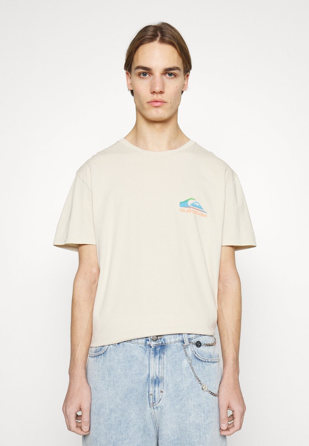 

Футболка с принтом Quiksilver, молочный