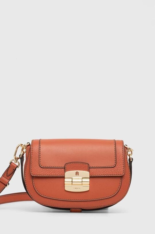 

Кожаная сумочка Furla, оранжевый