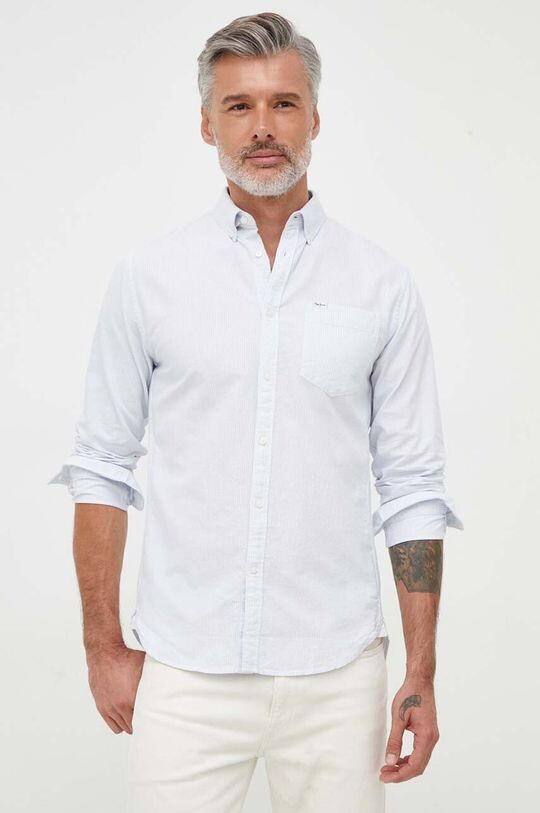 

Рубашка из хлопка Pepe Jeans, синий