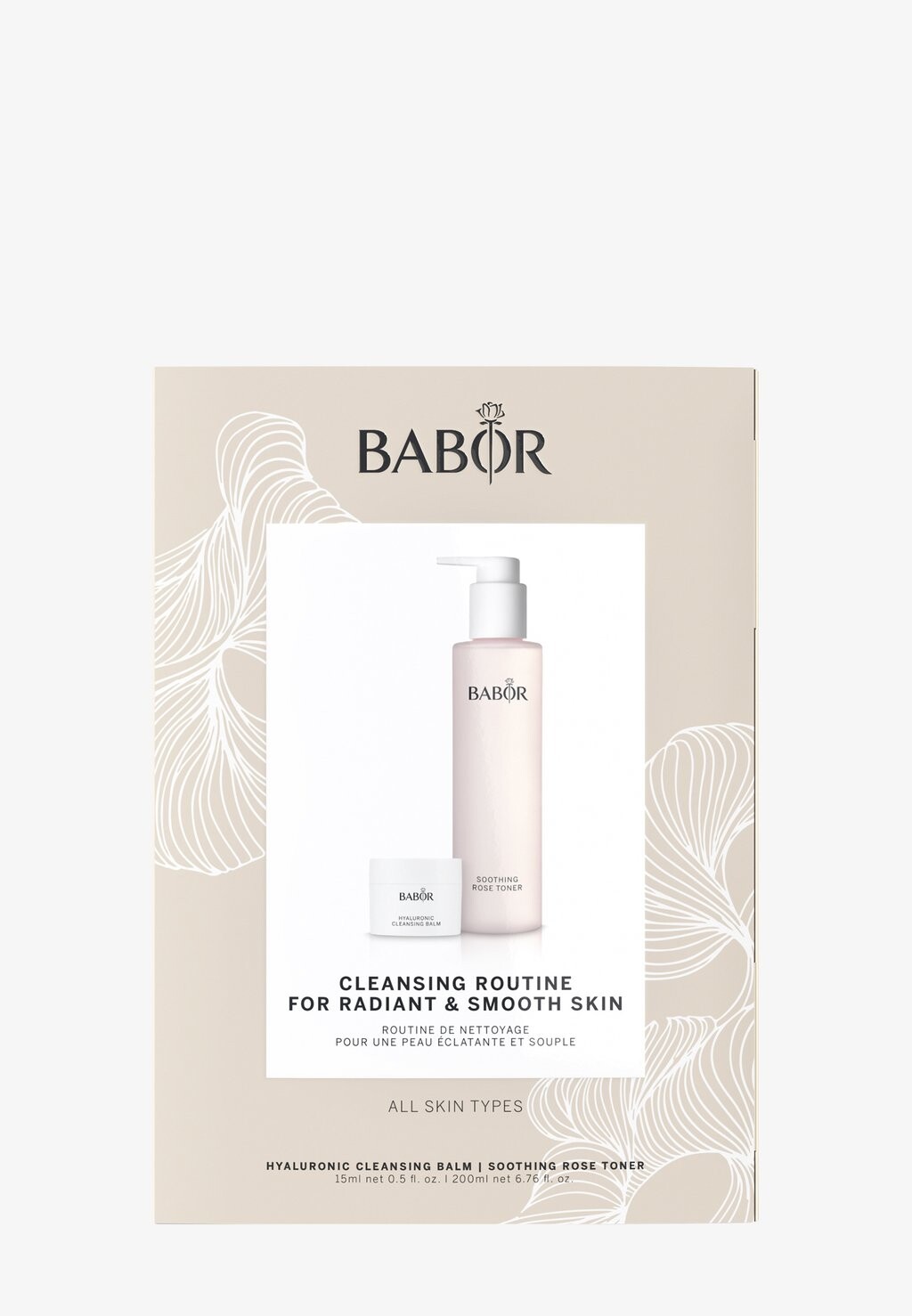 

Набор для ухода за кожей Hyaluronic Cleansing Balm & Soothing Rose Toner BABOR