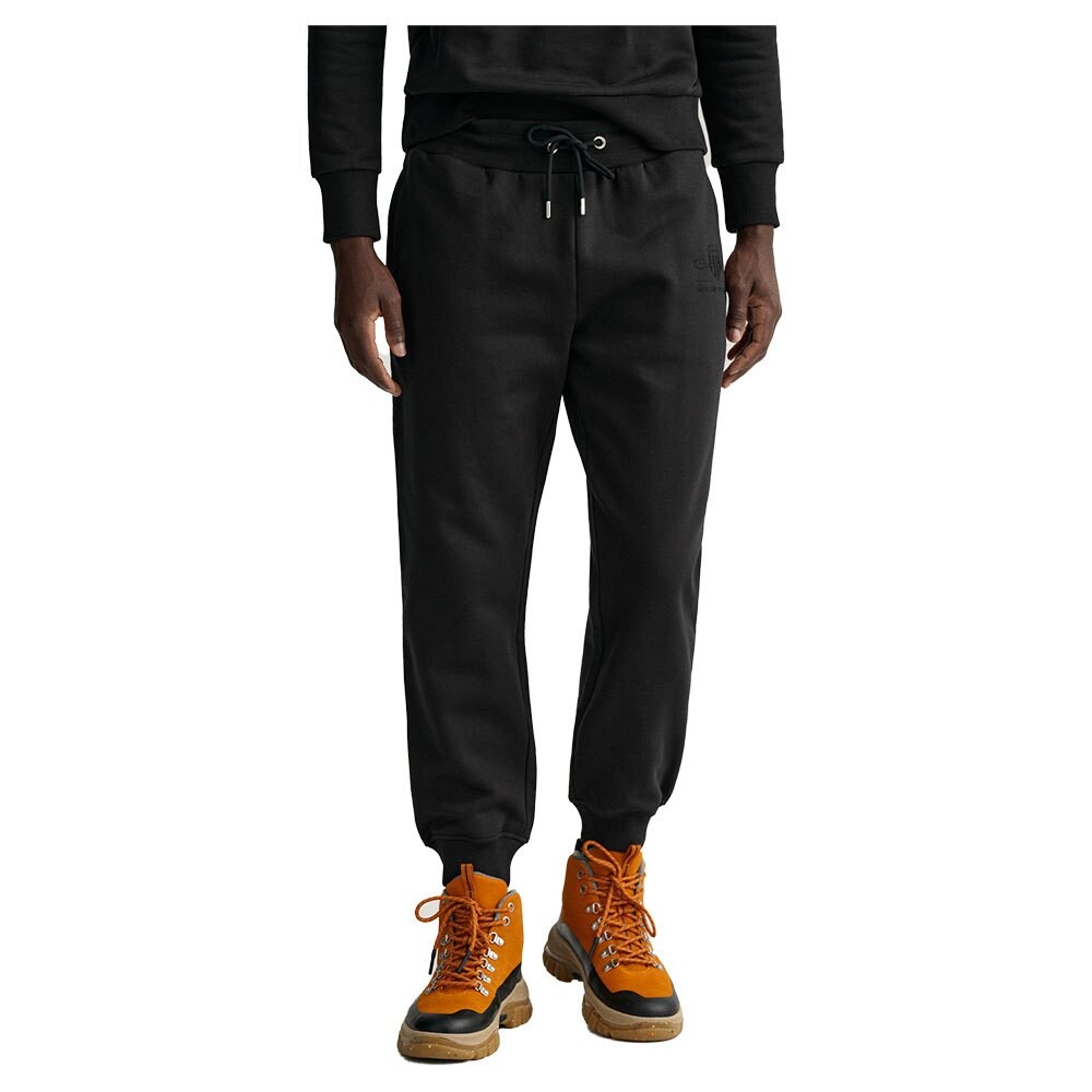 

Спортивные брюки Gant Tonal Shield Regular Fit, черный