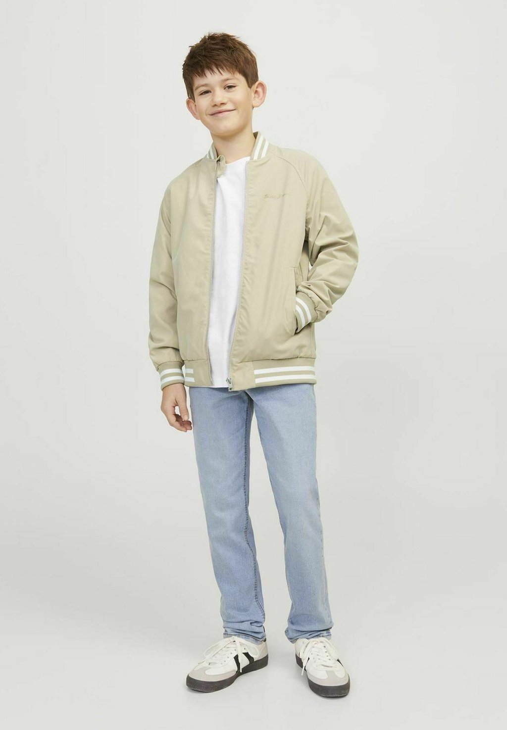 

Куртка бомбер Jack & Jones Junior, бежевый