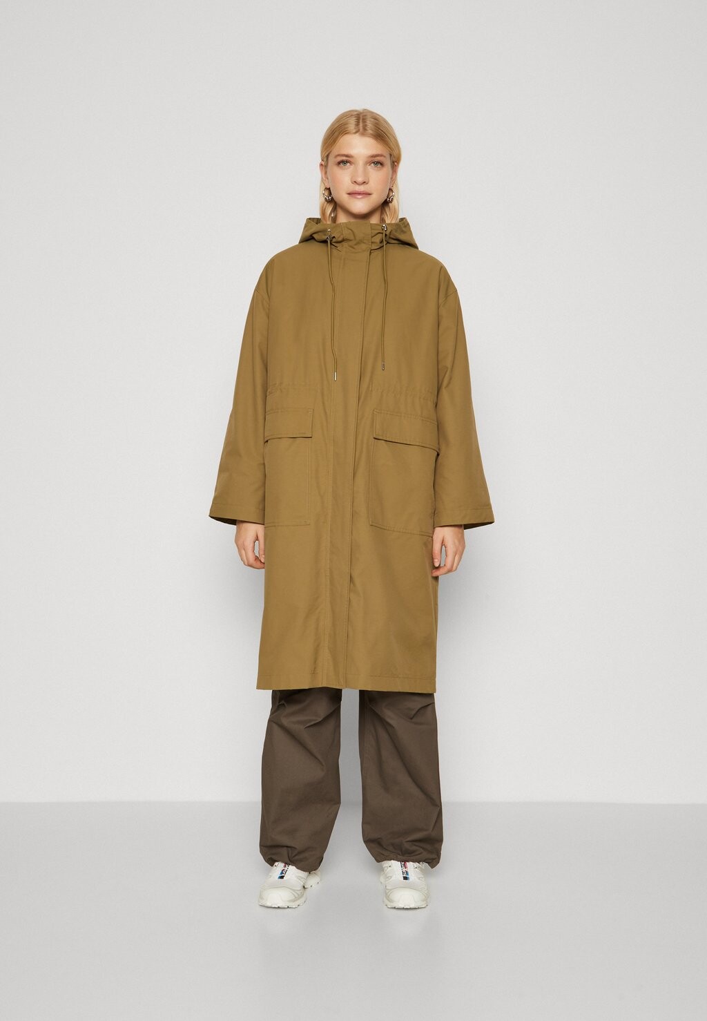 

Парка SLFPHILINE COAT Selected Femme, хаки