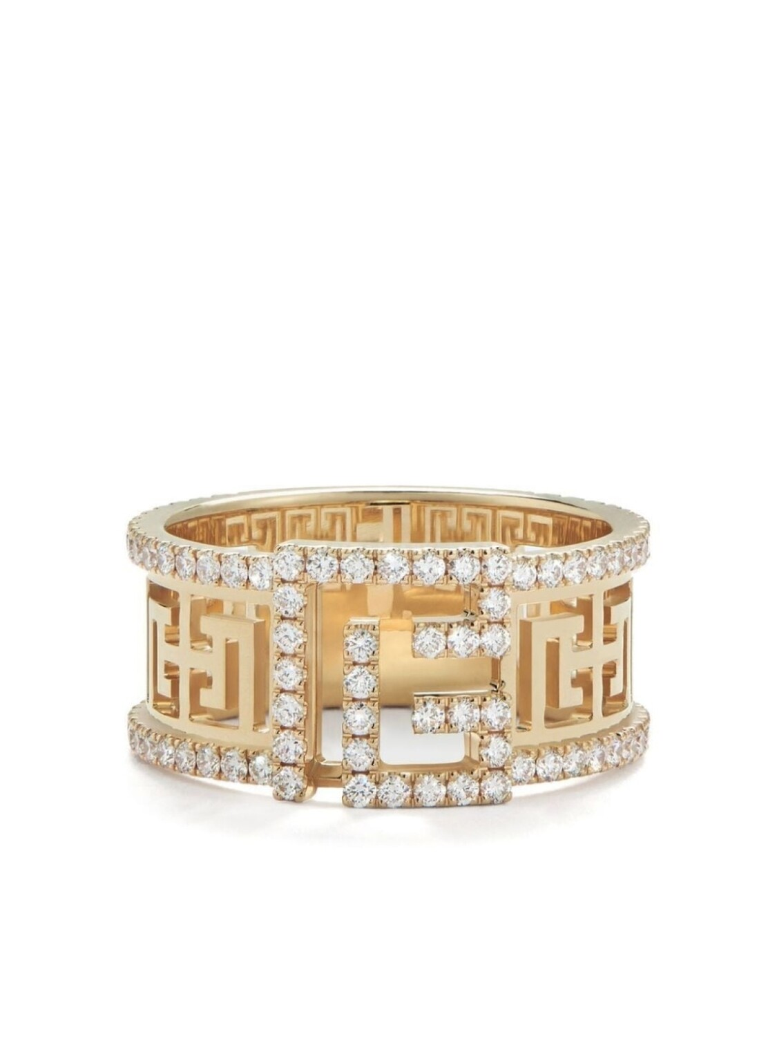 

Кольцо Labyrinth из желтого золота с бриллиантами Balmain, золотой