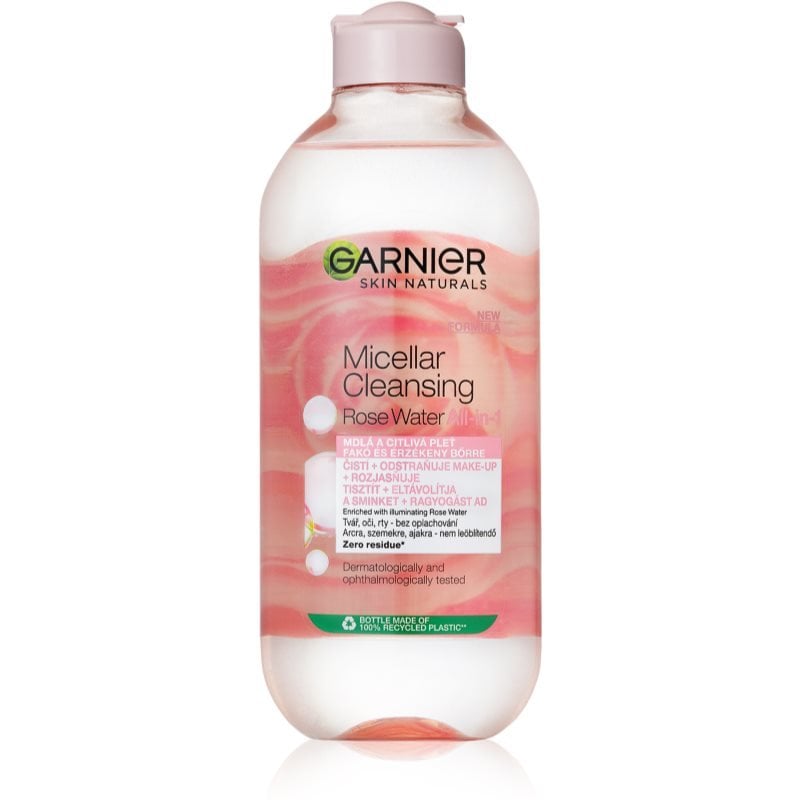 

Garnier, Skin Naturals, мицеллярная вода с розовой водой, 400 мл