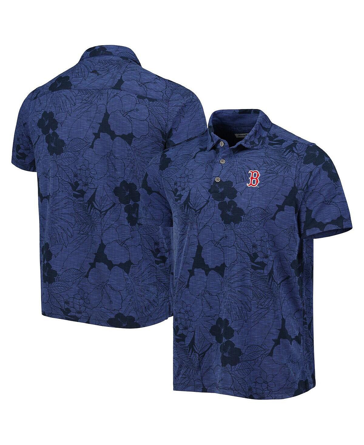 

Мужская темно-синяя рубашка-поло Boston Red Sox Miramar Blooms Tommy Bahama